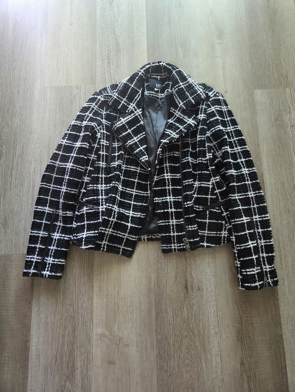 Kut From The KLOTH tweed Bomber Type Jacket Medium